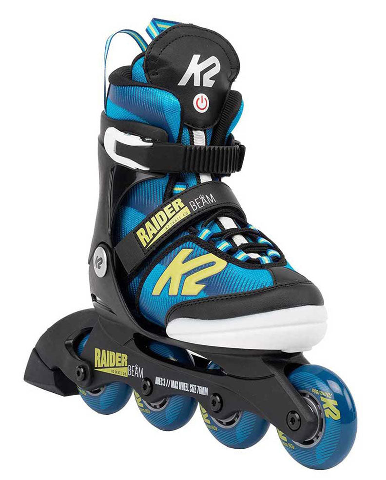 Pattini In Linea K2 Raider PRO 2022 - Regolabili Per Bambini, Blue/Giallo, SoftBoot Comfort - Foto 9