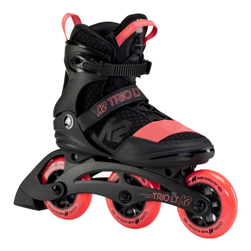 K2 Kinetic 80W In-Line Skates Roller Blades women's outlets sz 9 Pink Black White Great.